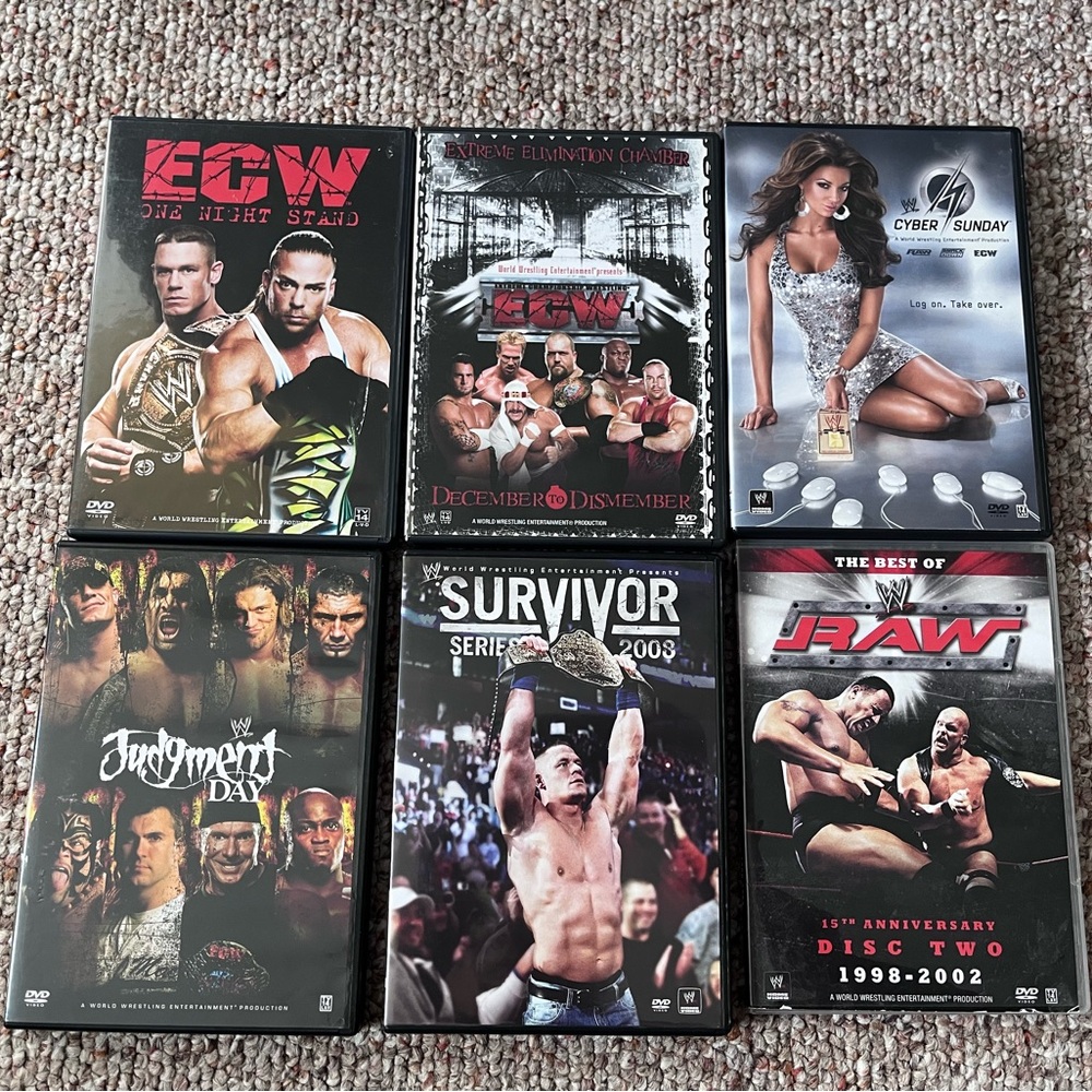 ECW/Judgement Day/Survivor Series DVDs Lot of 6